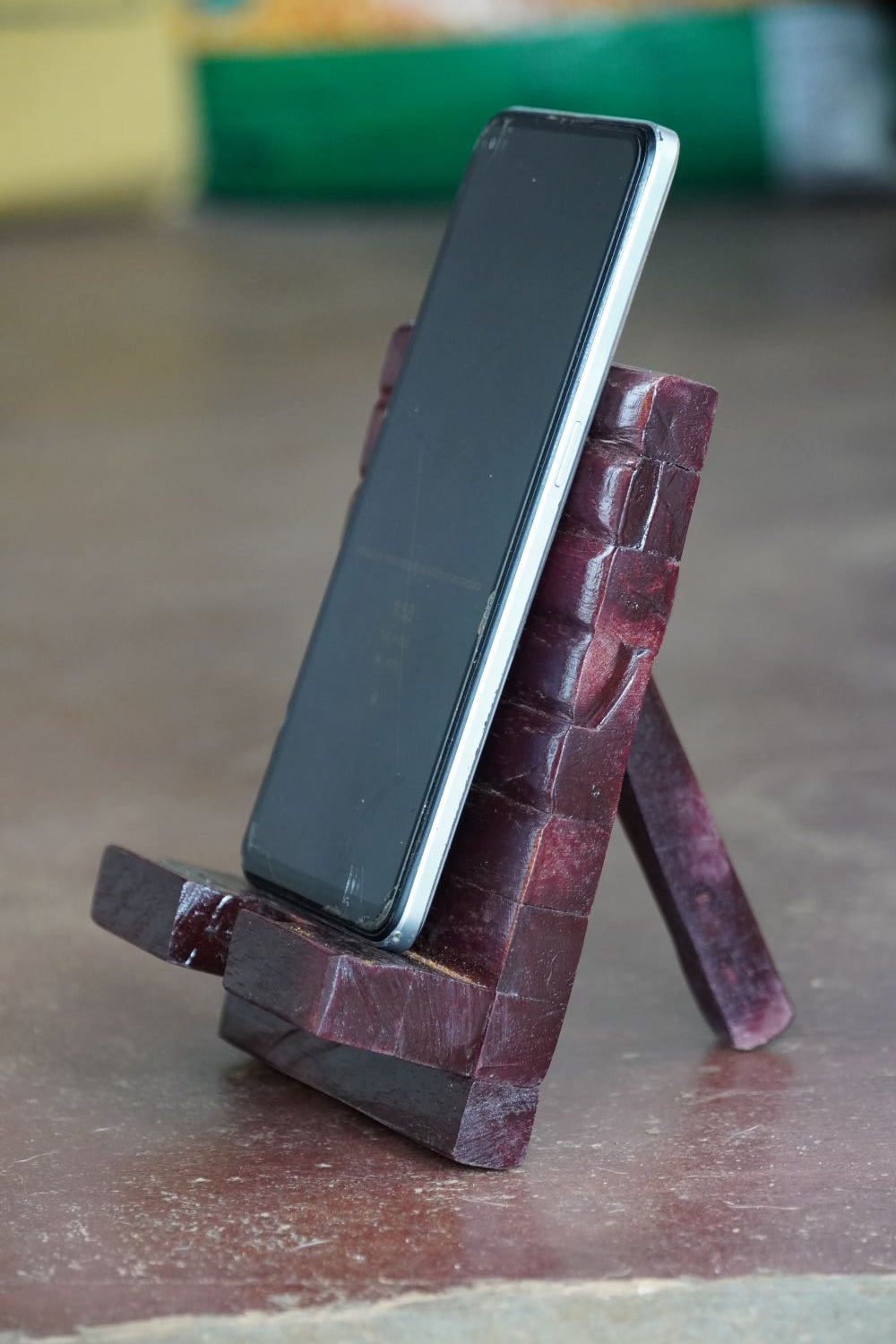 Handmade Wooden Mobile Holder