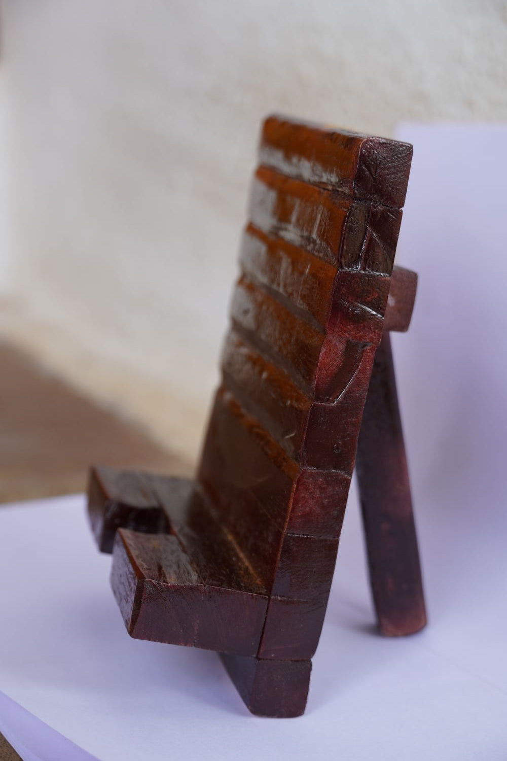 Handmade Wooden Mobile Holder