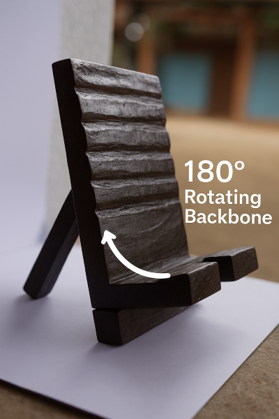 Handmade Wooden Mobile Holder